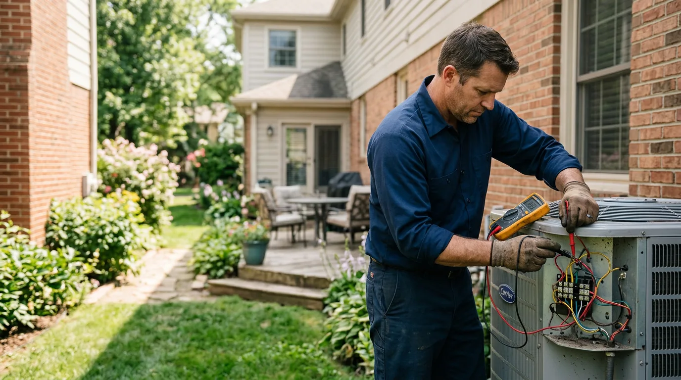 HVAC technician working near Bartow, WV
